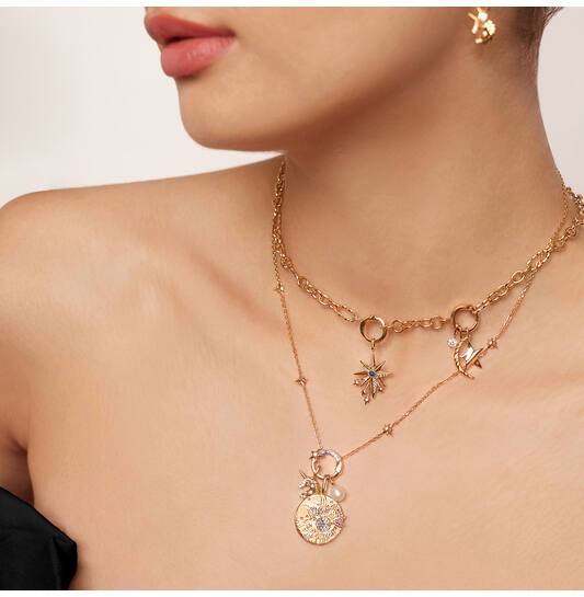 Pop Charms - Anhänger - Silber / 14kt GP - Zirkonia - 1cm